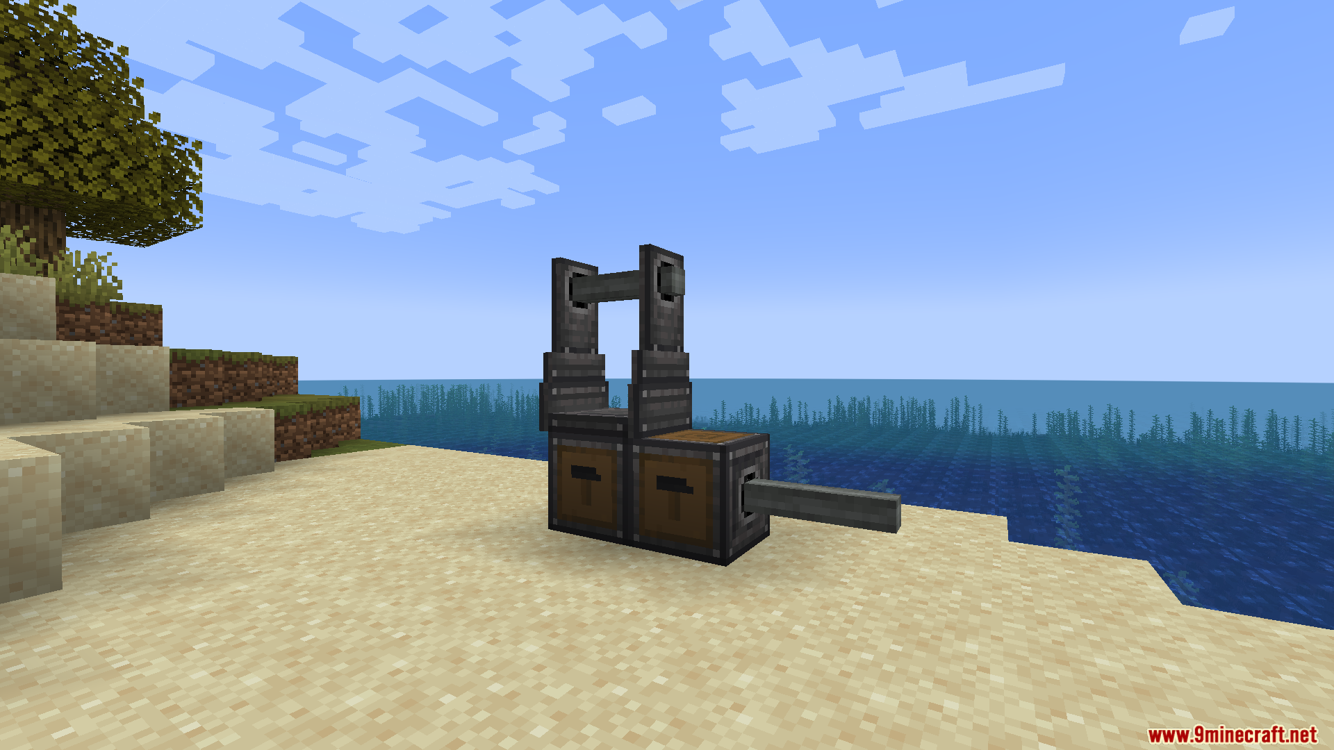 CBC Compact Mount Mod Screenshot 8 Side view of the compact mount block showing the rotational power shaft
