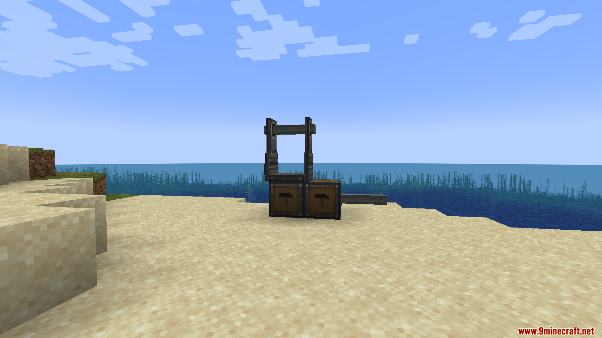 CBC Compact Mount Mod Screenshot 9 A compact mount block for building cannons placed on a sandy beach
