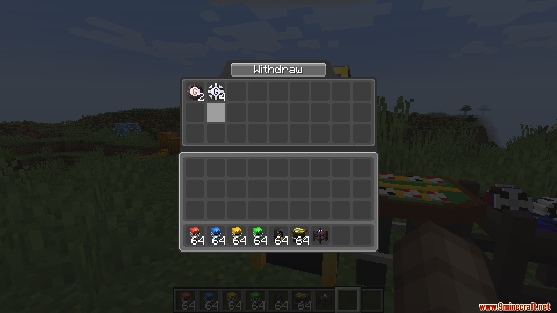 Player accessing the Casino Rocket withdraw menu to manage different casino chips