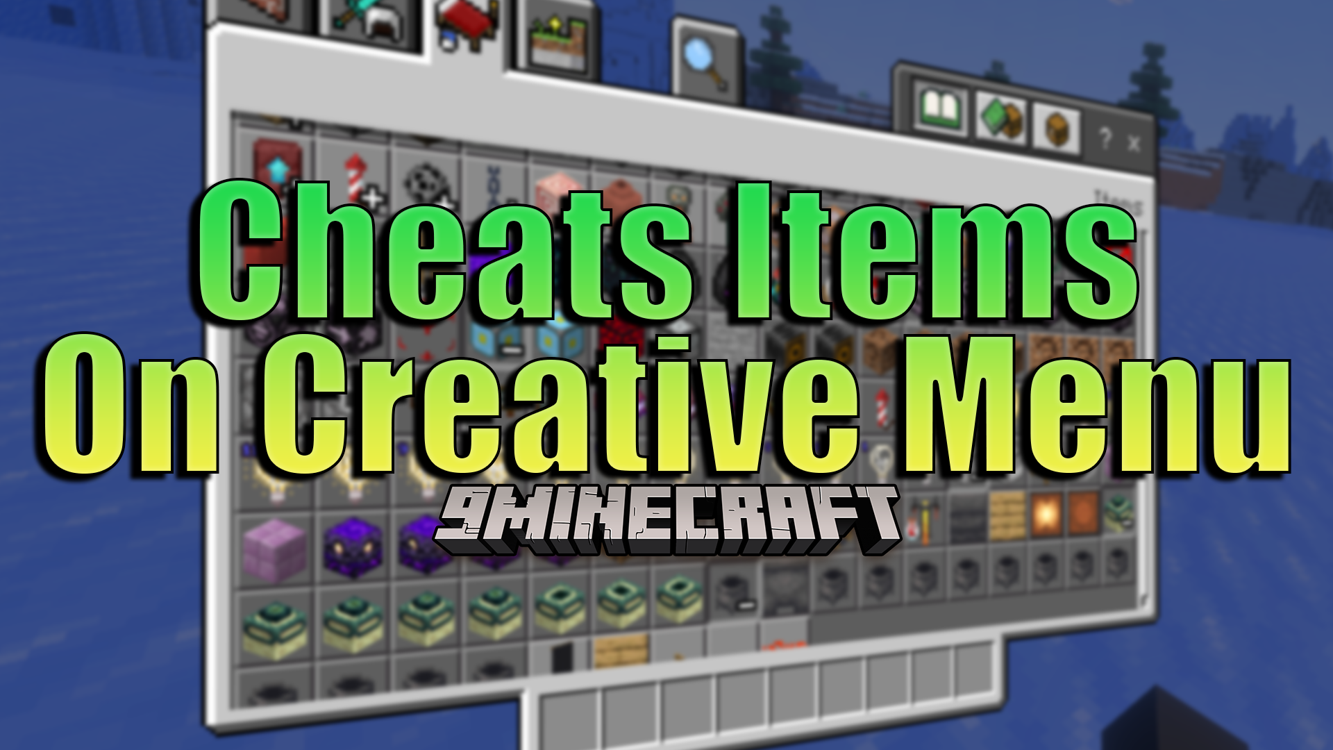 Cheats and Secret Items in the Creative Menu Addon