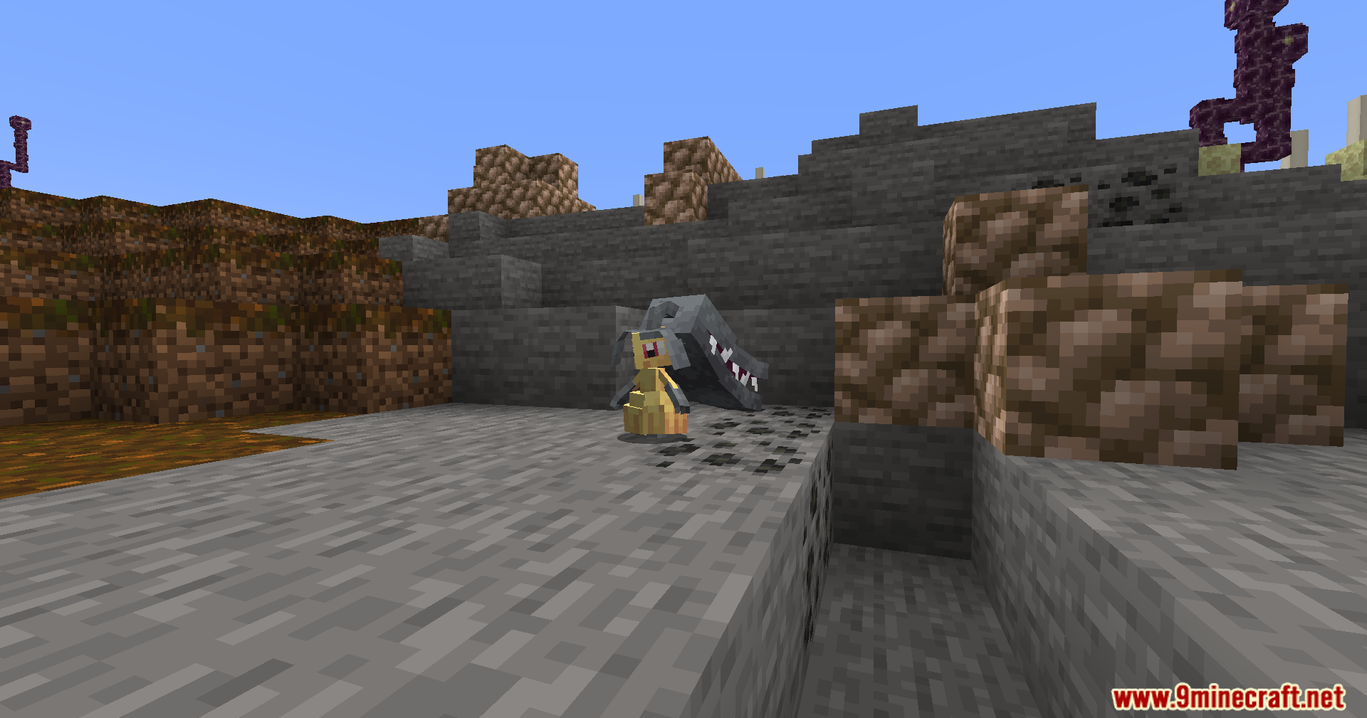 Cobble Safari Mod Screenshot 10 Mawile explores a massive cave system to find fossils and rare items