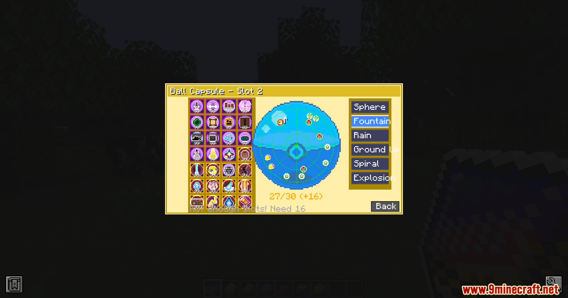 Selecting different sticker layers to create unique visual effects for Poke Balls