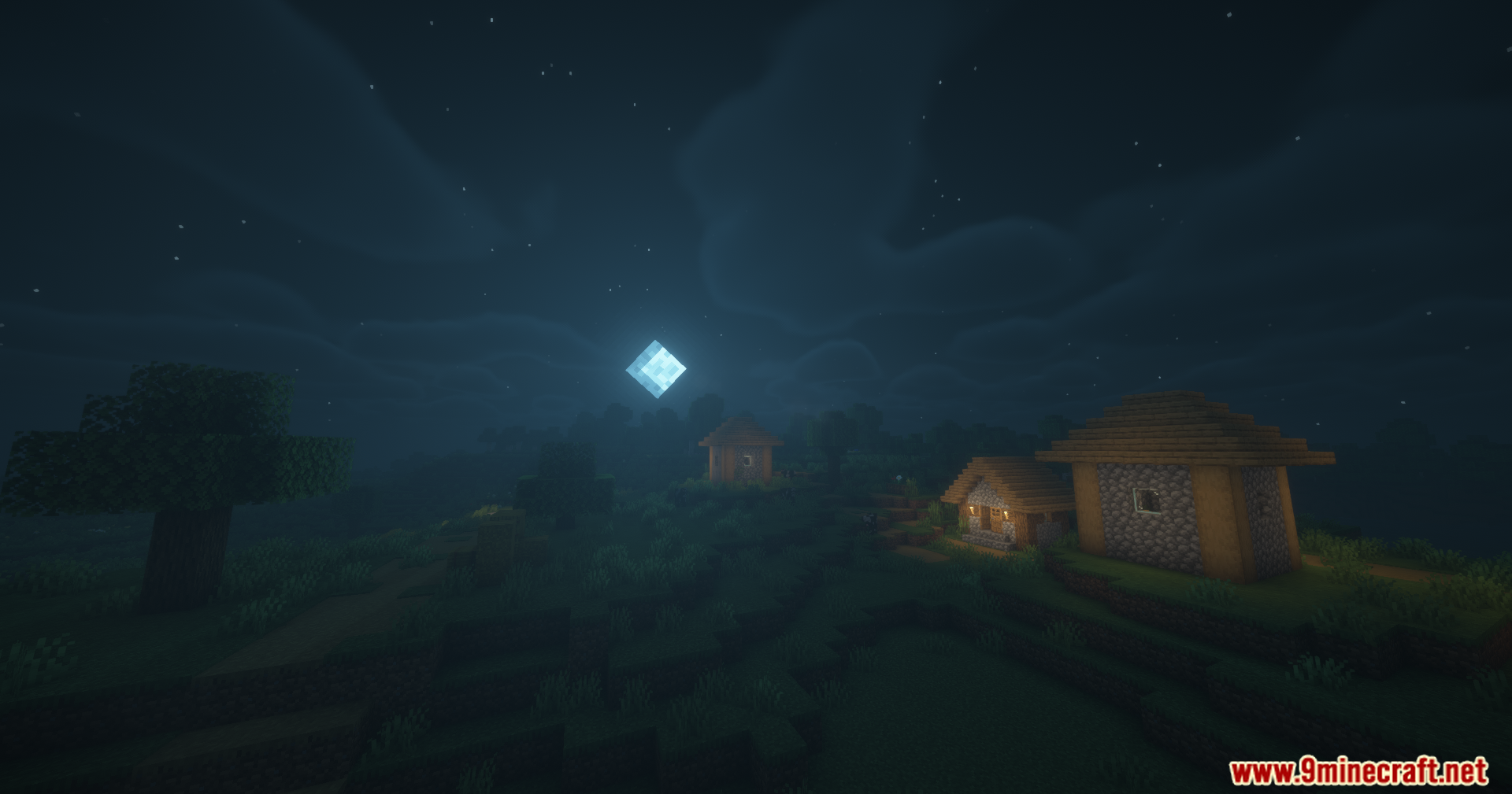 Disable Fog Mod Screenshot 10 Disable Fog Mod provides a clear view of wooden houses during the night
