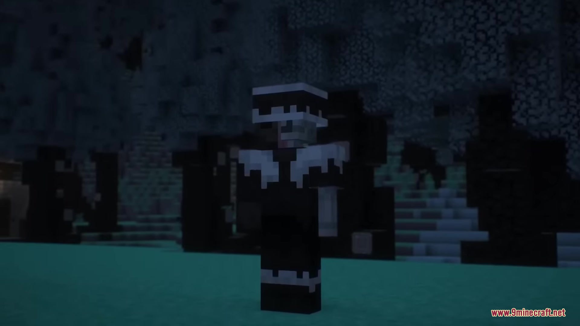 Drifter Mod Screenshot 9 The Riftwright character stands before dark structures in a mysterious new dimension