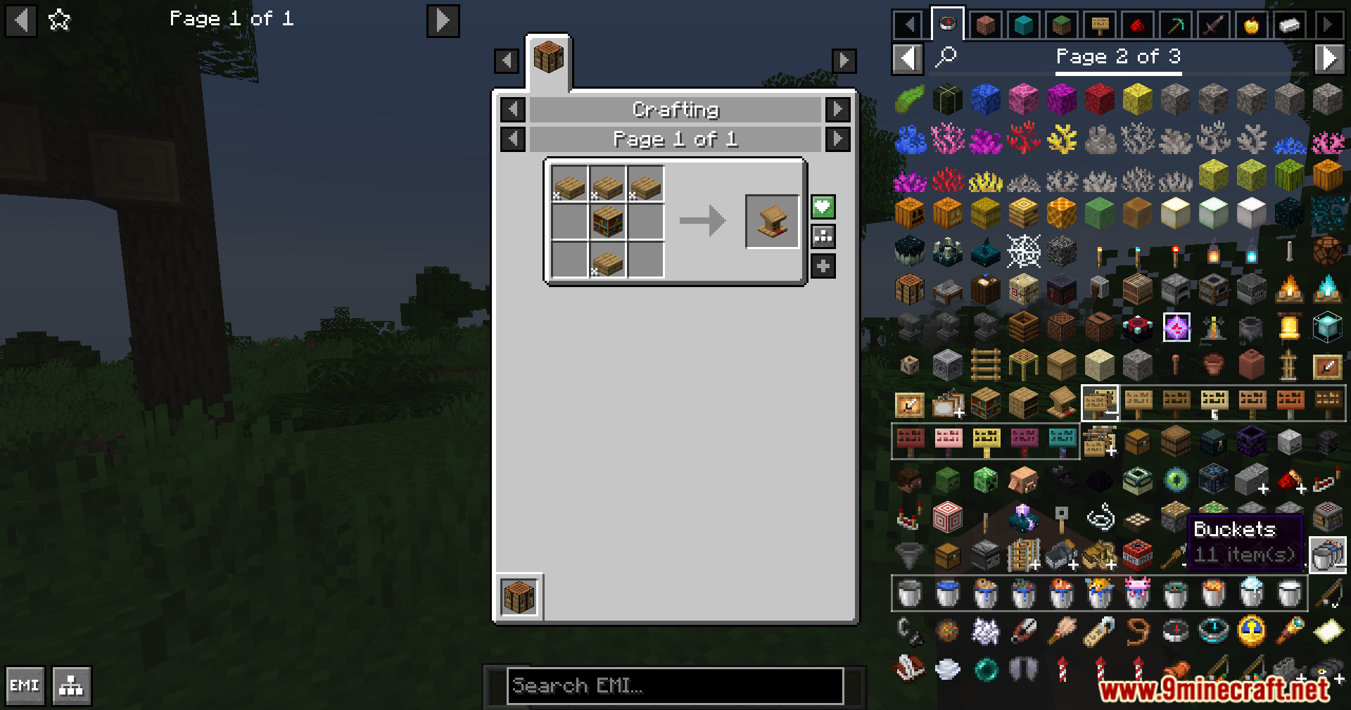 EMI Plus Plus Forked Mod Screenshot 6 EMI Plus Plus Forked Mod organizes various buckets into a single stack