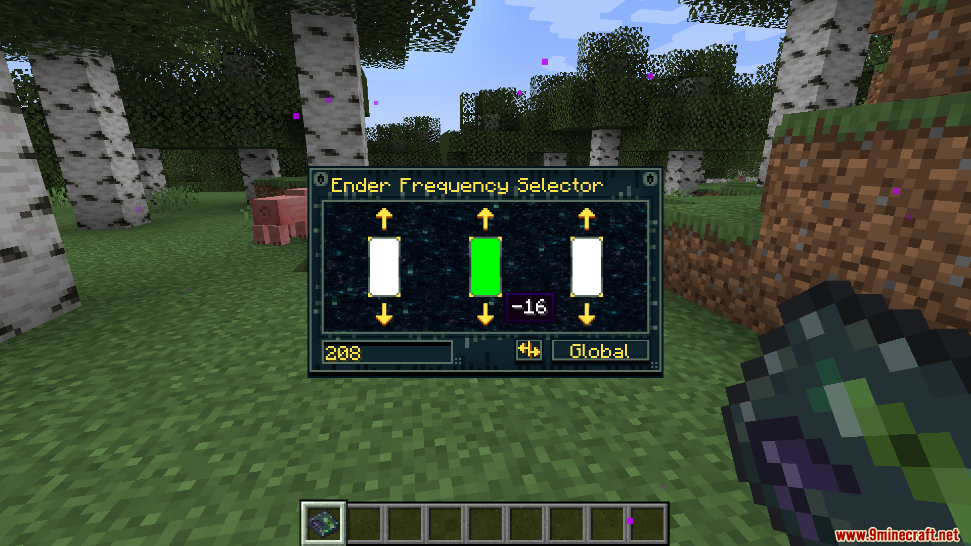 Ender Drives Mod Screenshot 6 Setting a specific frequency and color code in the frequency selector interface
