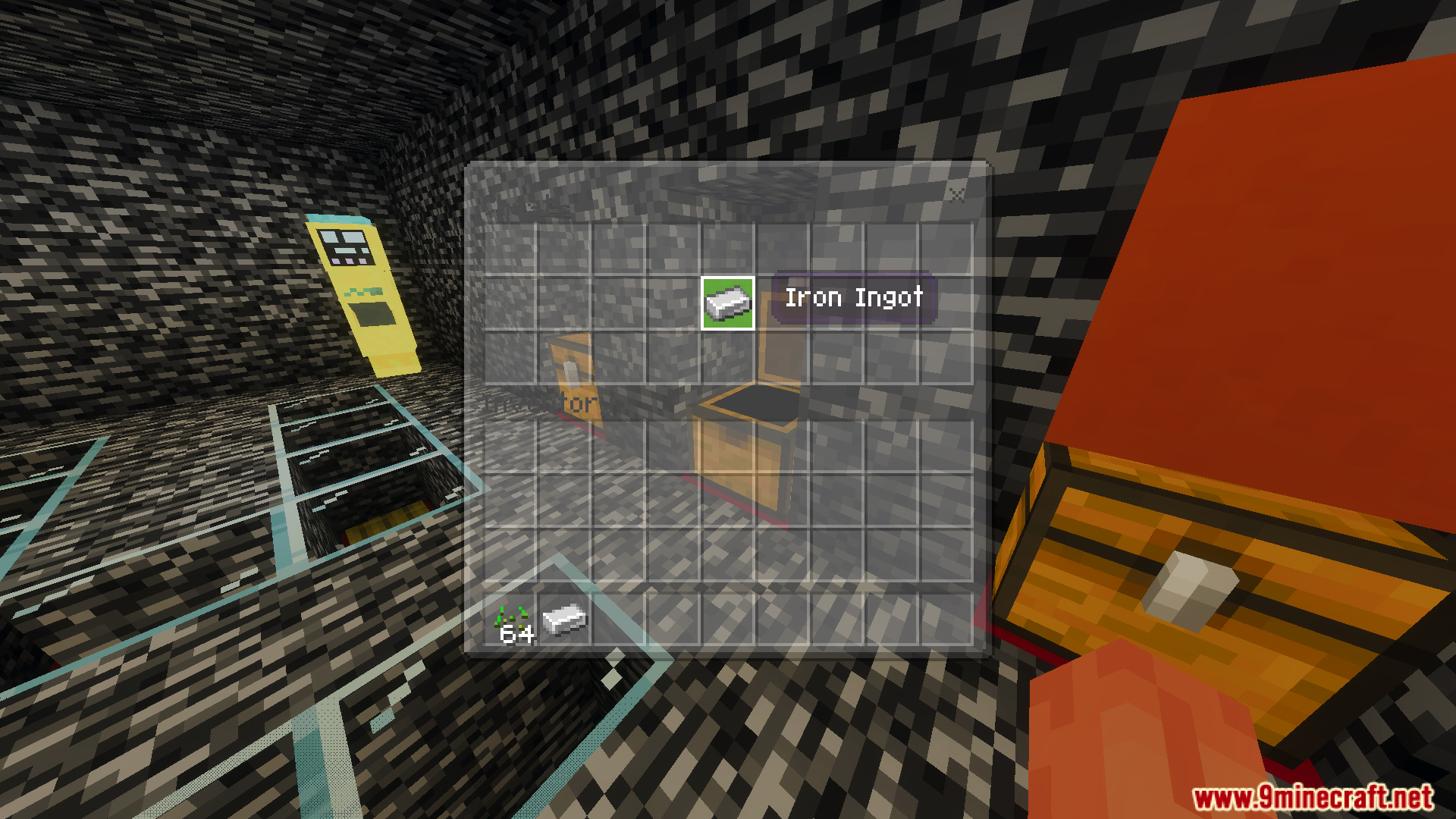 Iron ingot item in chest inventory from Escape from Bedrock Prison 10