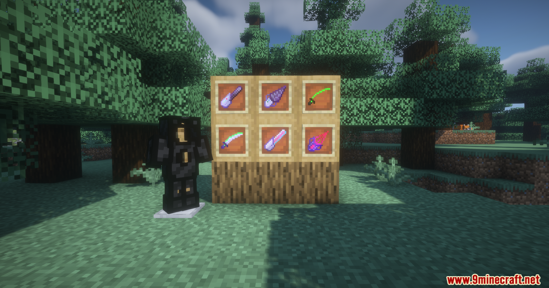 Extended Industrialization Mod Screenshot 11 Extended Industrialization Mod features new tools and a black armor suit display