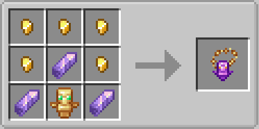 Extra Spell Attributes Mod Screenshot 11 Crafting recipe for a magical purple amulet from the Extra Spell Attributes mod
