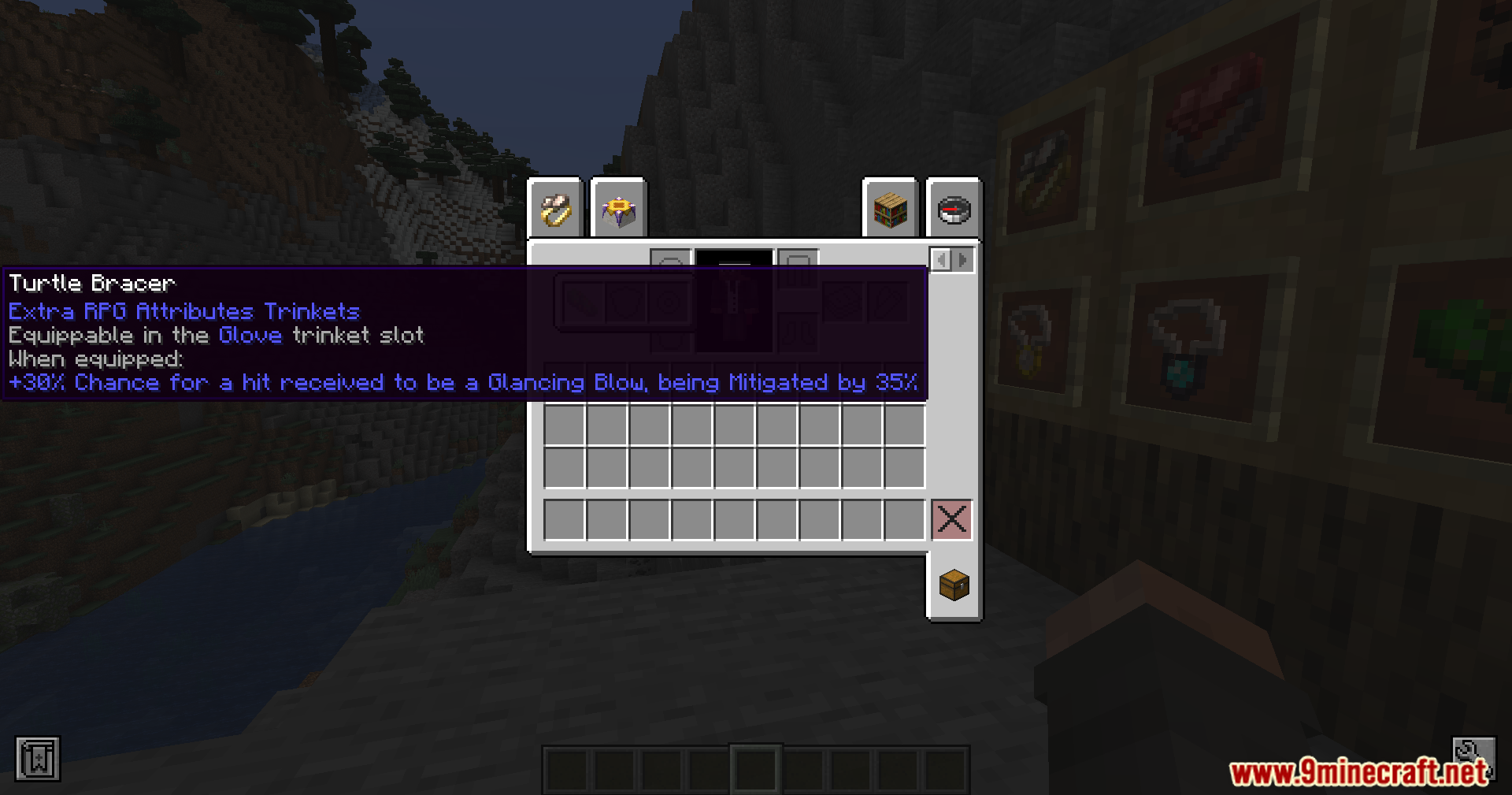 Extra Spell Attributes Mod Screenshot 7 Turtle Bracer item tooltip from the Extra Spell Attributes Mod inventory menu
