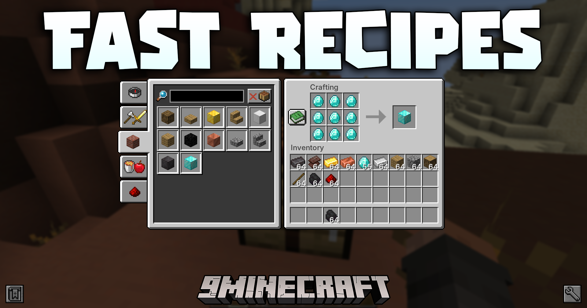 Fast Recipes Mod