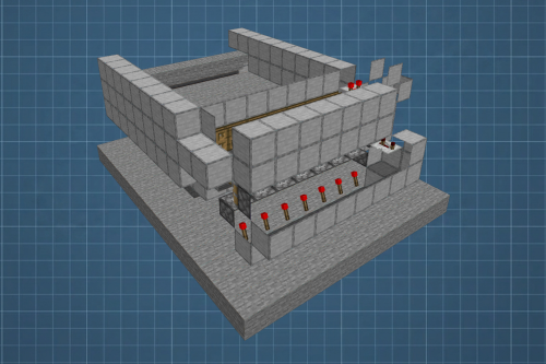 Fast and Efficient Bonemeal Farm Donut SMP Schematic