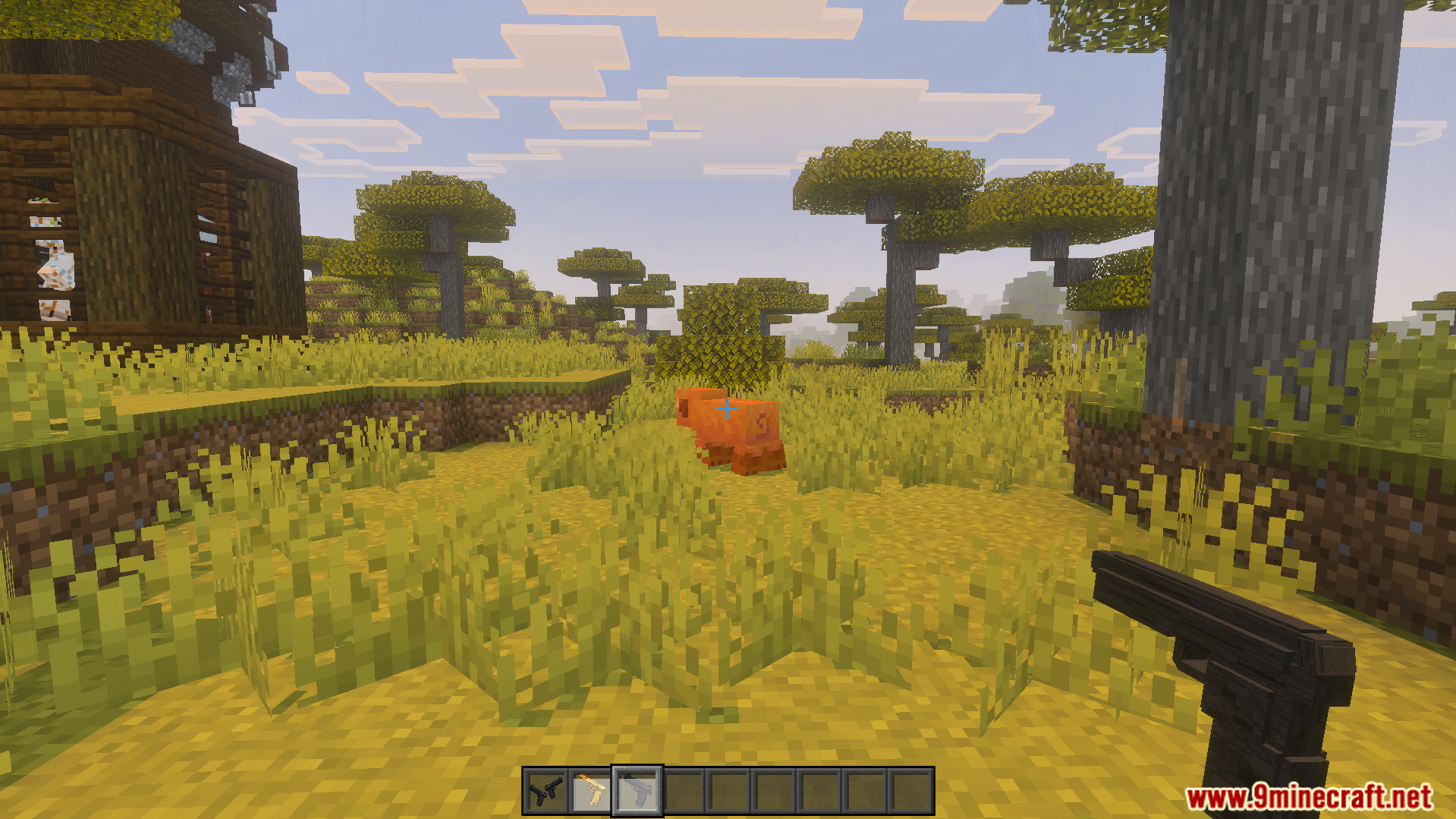 Ferous 3D Gun Addon features realistic voxel models for weapons and bullets