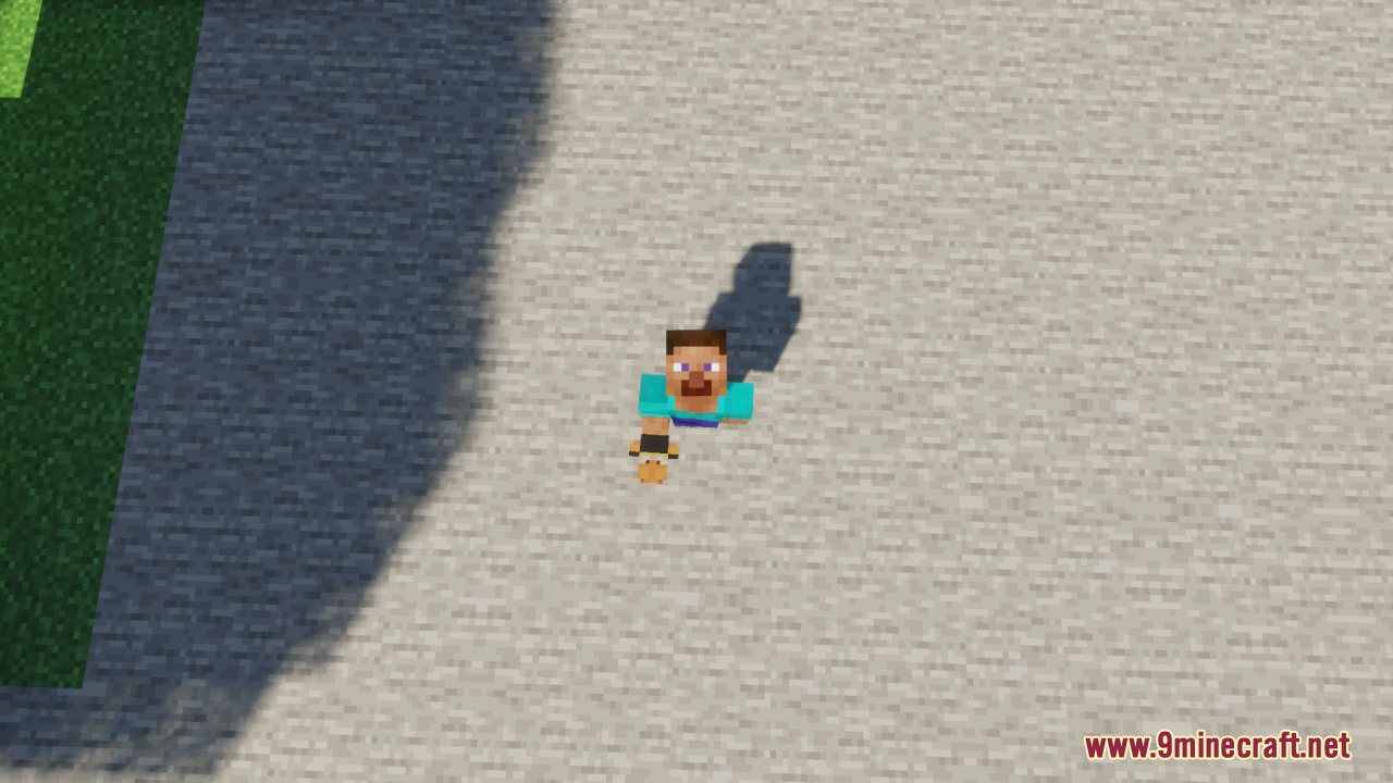 Top down view of a player holding a Garfield totem of undying item