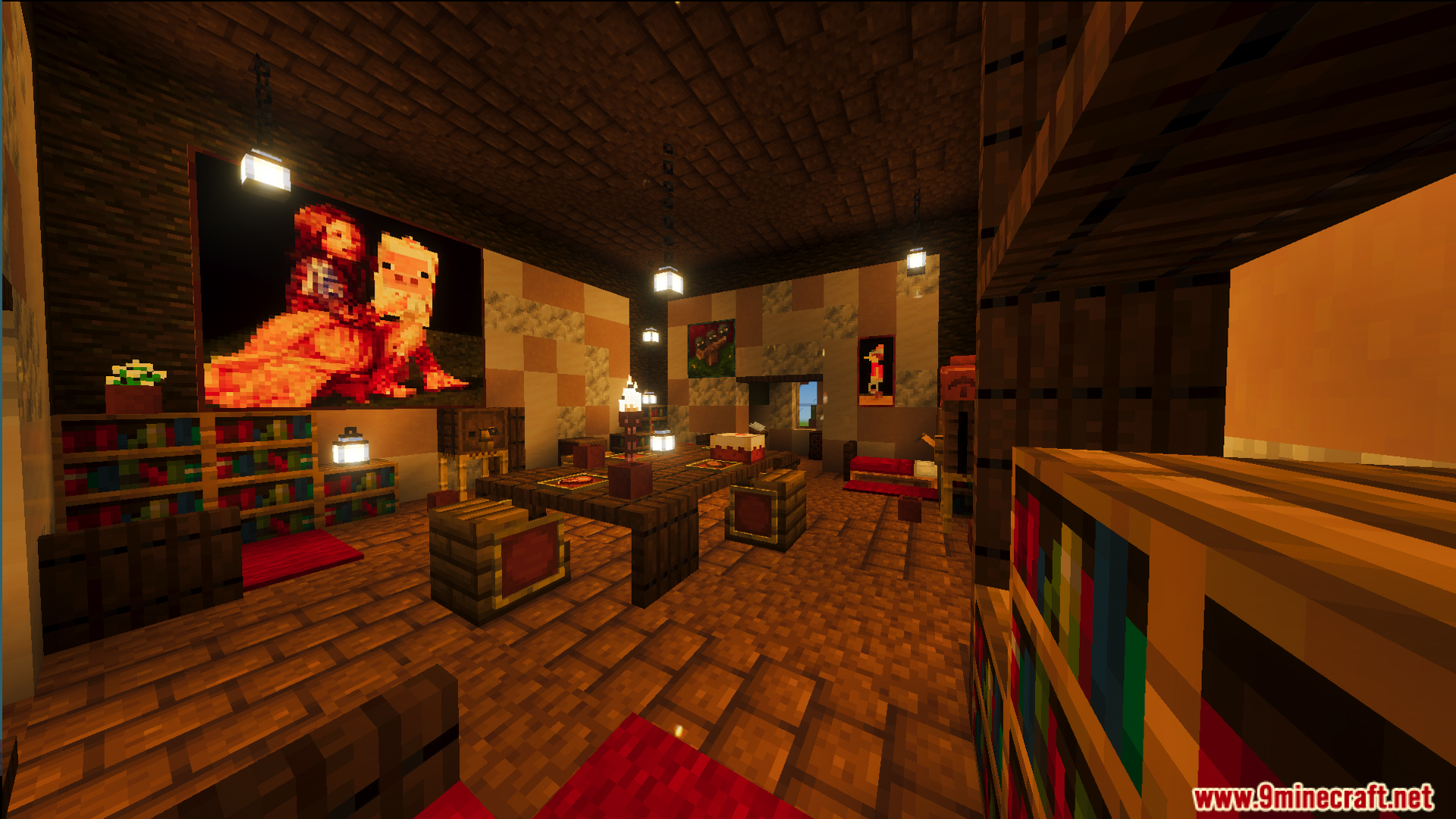 God Tree House Map Screenshot 5 A cozy wooden