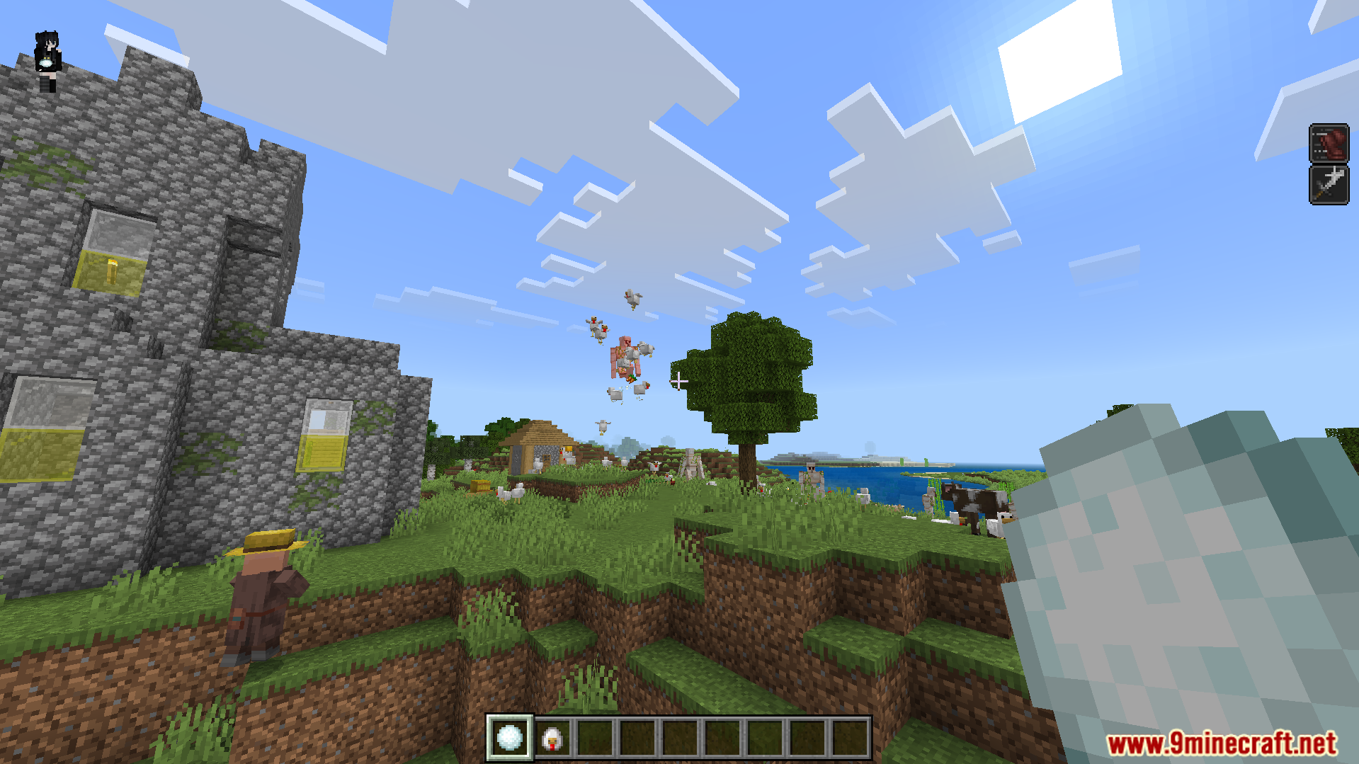 Gojo Satoru Awakening Addon Screenshot 2 Using special psychic attacks to push and pull various mobs in the air