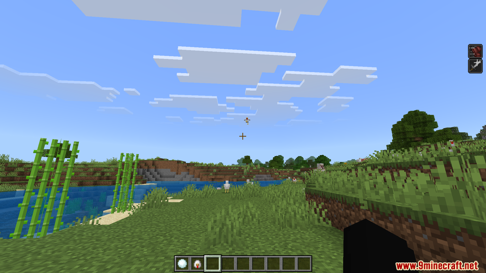 Gojo Satoru Awakening Addon Screenshot 8 A chicken is pulled into the air using the Gojo Satoru Awakening Addon