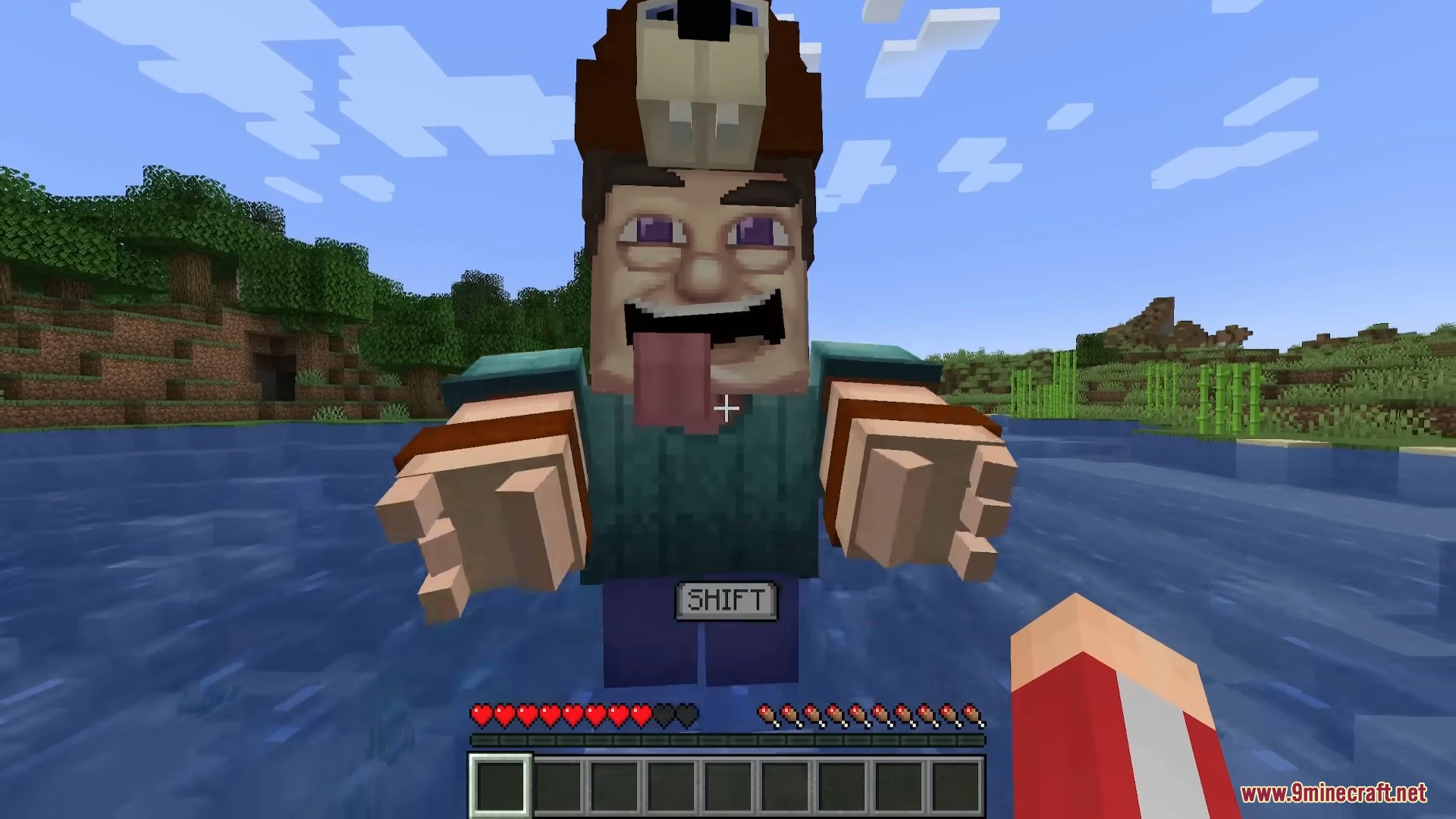 The horrifying Steve Mutation blocking your path to absolute safety.
