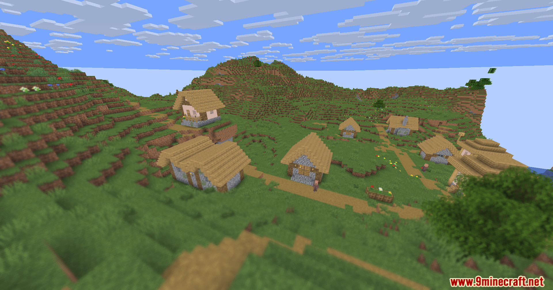 Hyperopia Shaders makes the Minecraft foreground blurry while keeping distant landscapes perfectly sharp