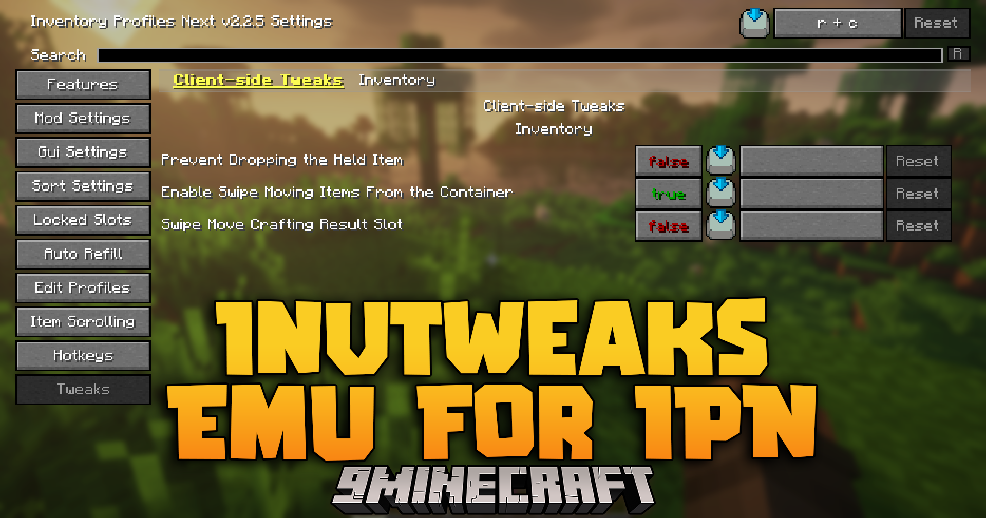 InvTweaks Emu for IPN Mod