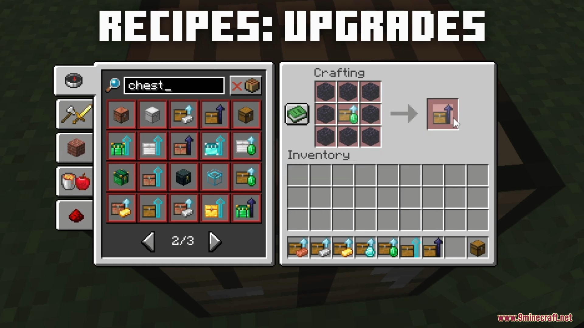 A fully organized vault made possible by bigger chests