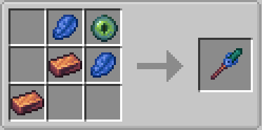 Just Dyna Things Mod Screenshot 19 Crafting recipe for a blue utility wand using copper lapis and ender eye