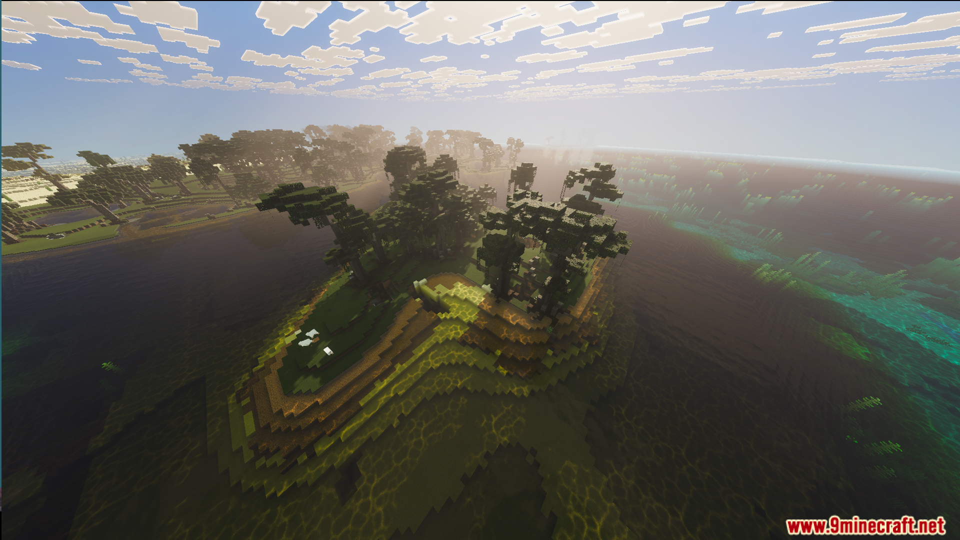 Kepler World Map Screenshot 3 Custom trees and lush vegetation on a small island in Kepler World Map