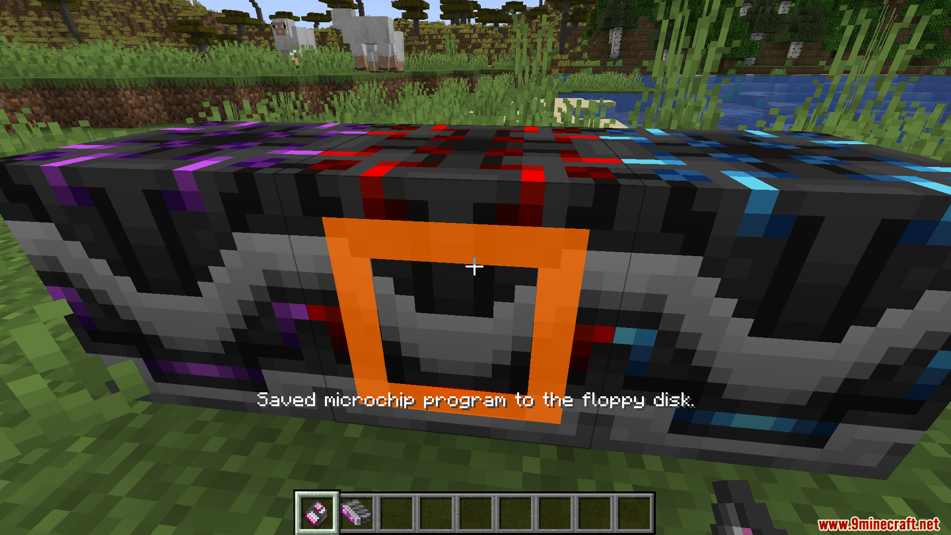 Little Big Redstone Mod Screenshot 12 Saving a microchip circuit design to a floppy disk in Minecraft