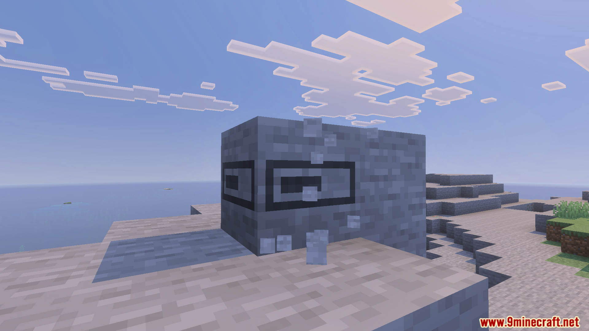 Loading Block Breaking Animation Texture Pack replaces block cracking with a progress bar