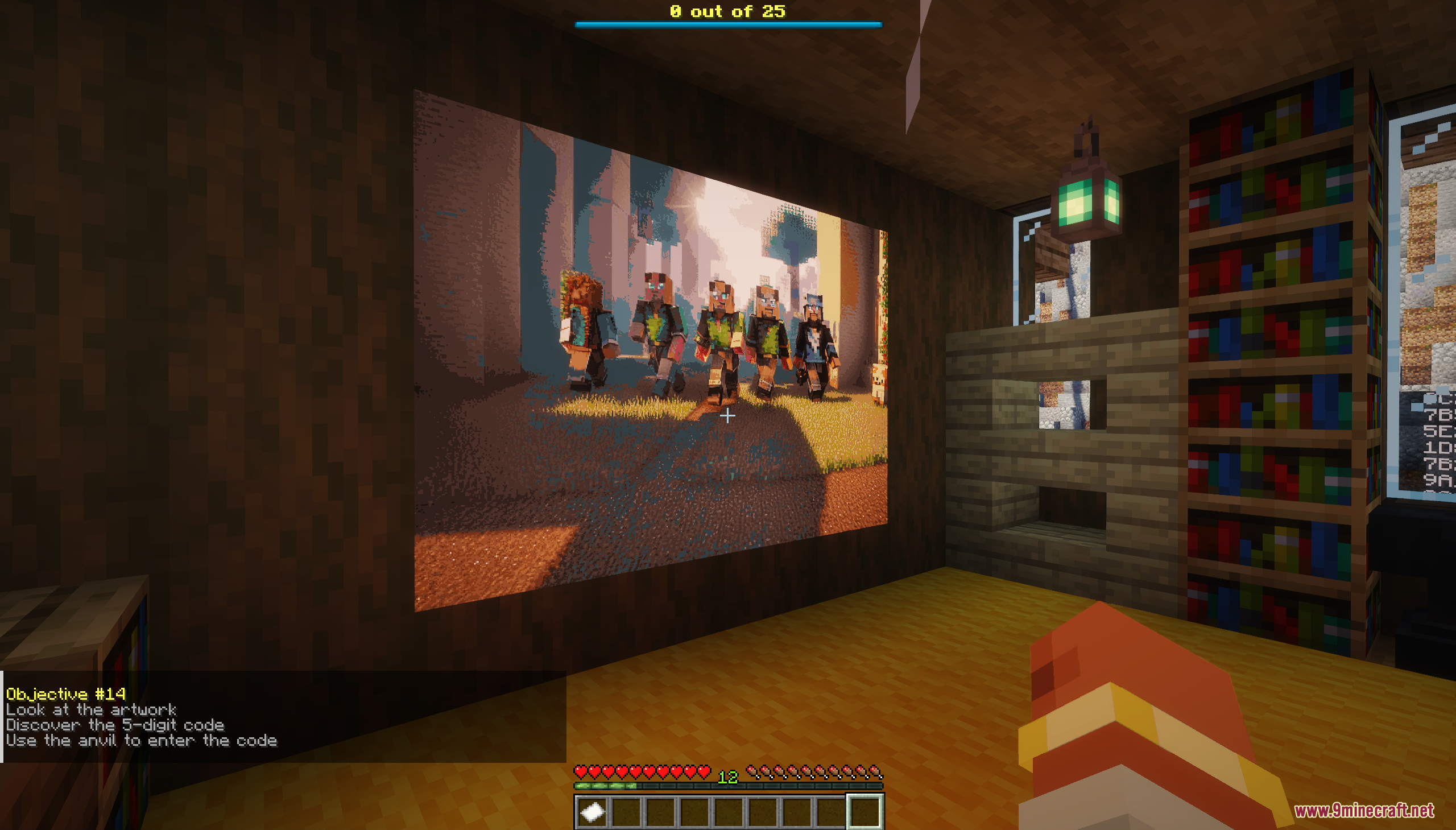 Player finding a hidden code in Logical Codes on the Island Map