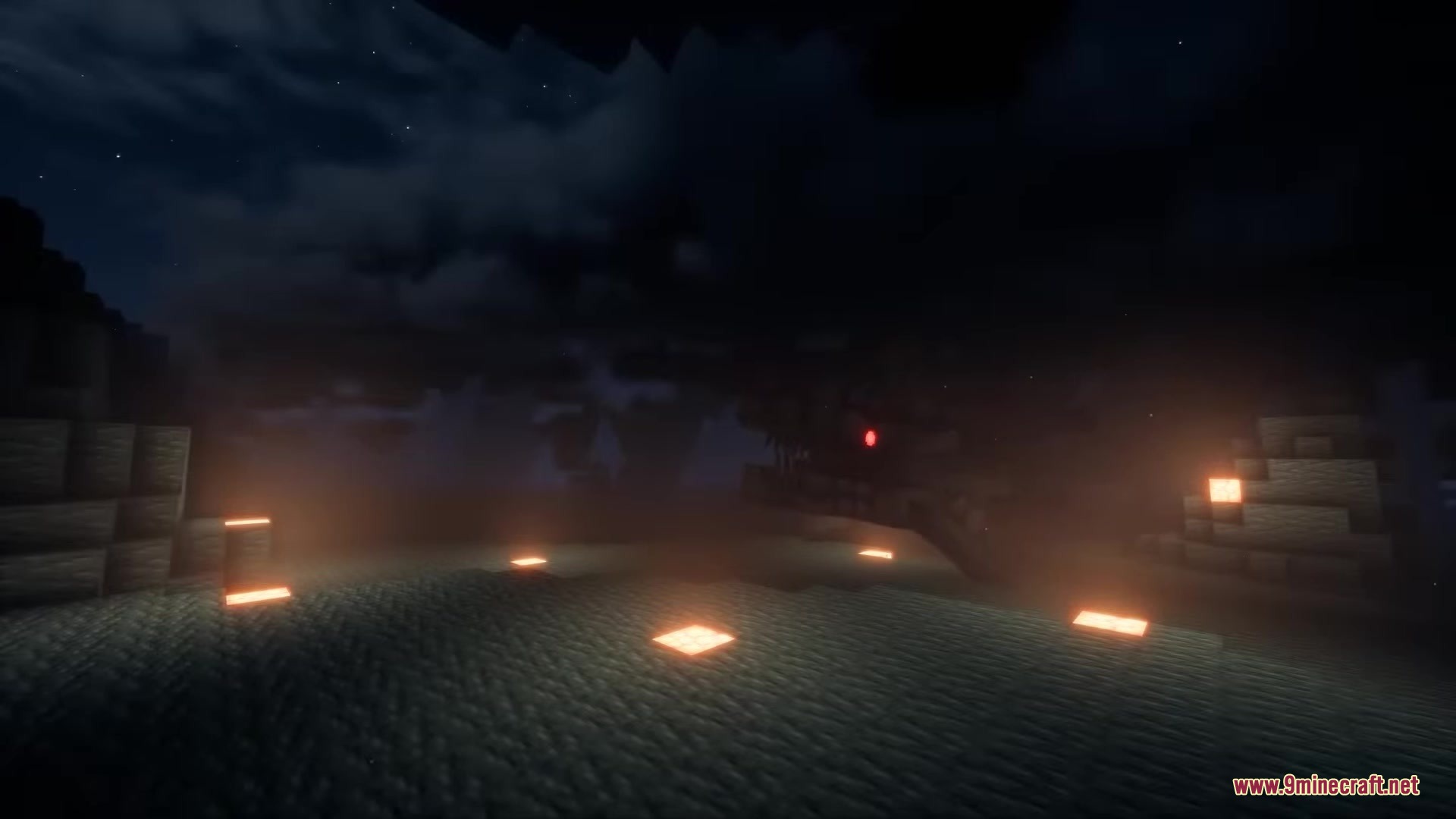 Lovecraft Beyond the Abyss Mod Screenshot 15 A mysterious red eyed creature lurks in the dark Deep Abyss dimension