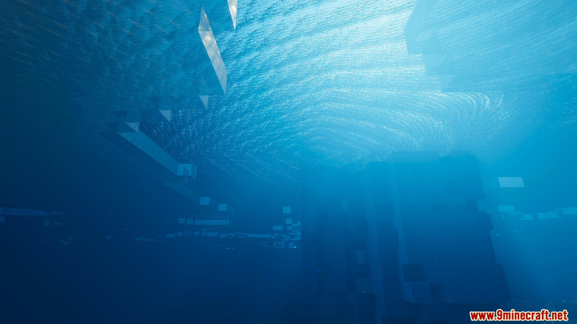 Lumina Visual Shader Screenshot 2 Clear blue ocean water with realistic lighting effects seen from underwater
