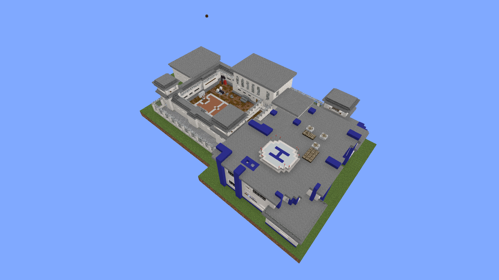 Modern Police Station and Correctional Facility Schematic Thumbnail