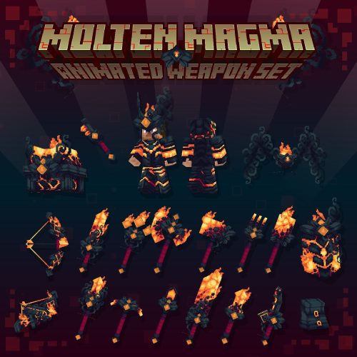 Molten Magma Animated Weapon Set Model