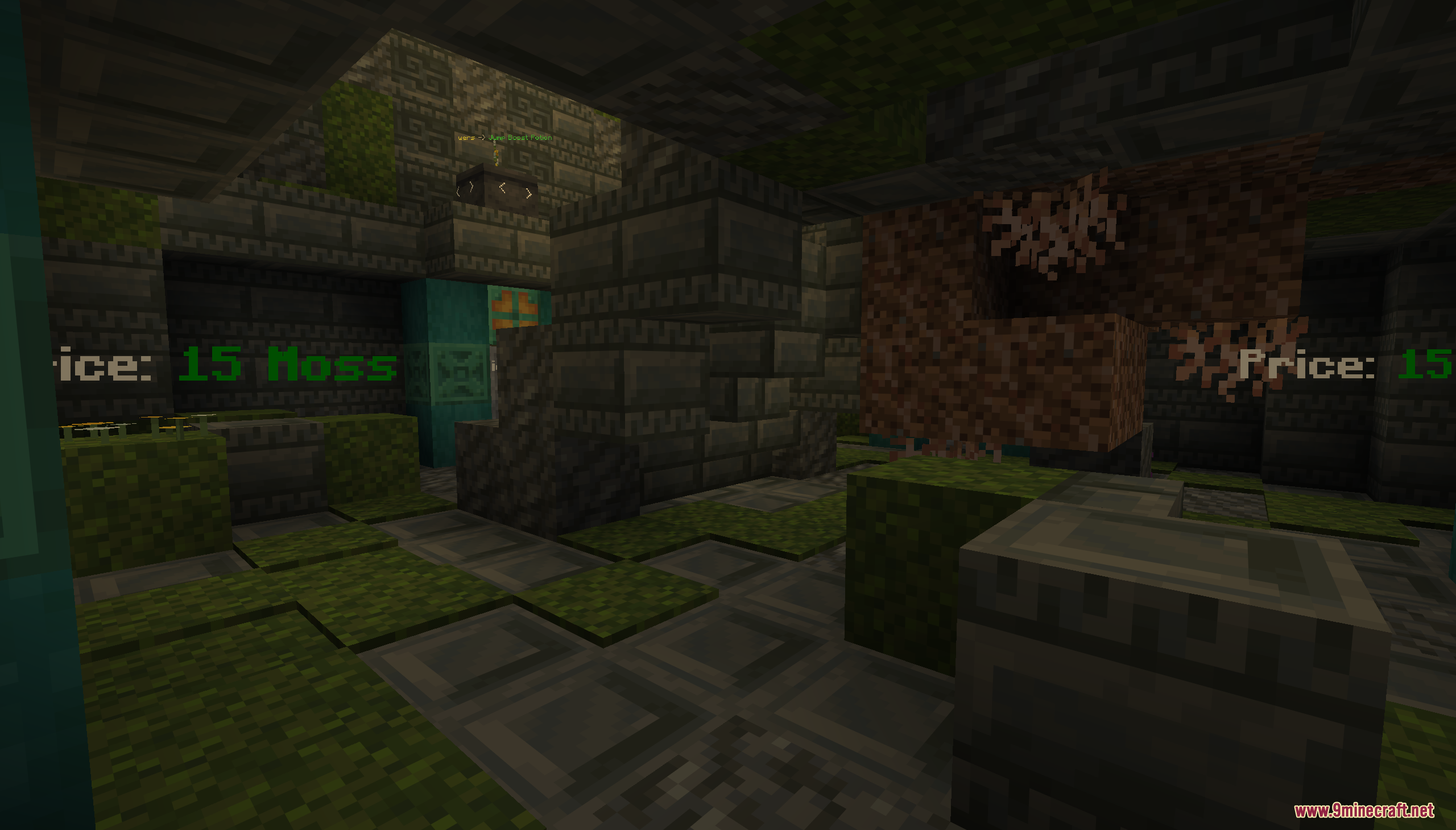 Mossholder Map Screenshot 4 A shop area in Mossholder Map showing prices for items using moss