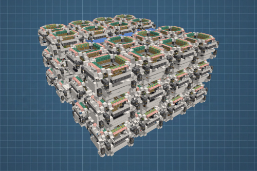 Mossinator V2 72k Bonemeal per Hour Schematic