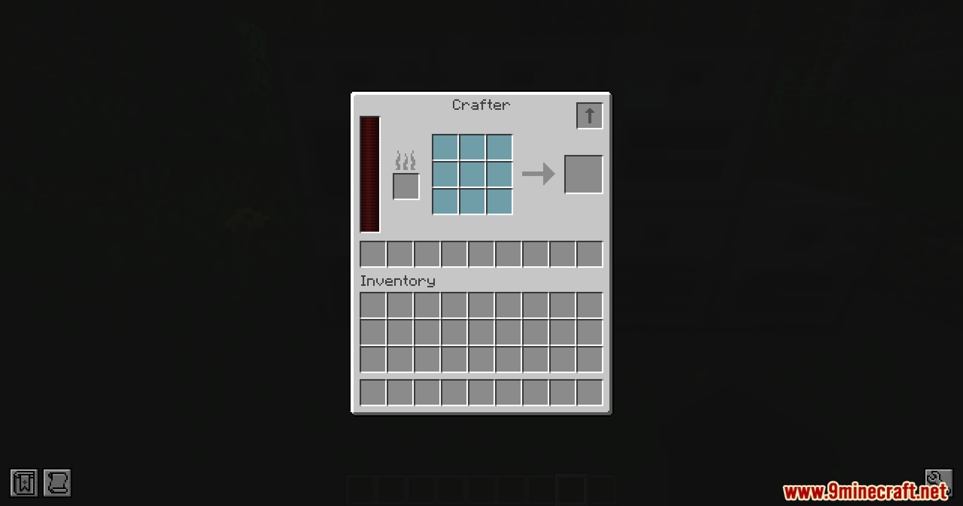Mystical Automation Mod Screenshot 8 Automated item crafting using the Crafter block interface in Minecraft