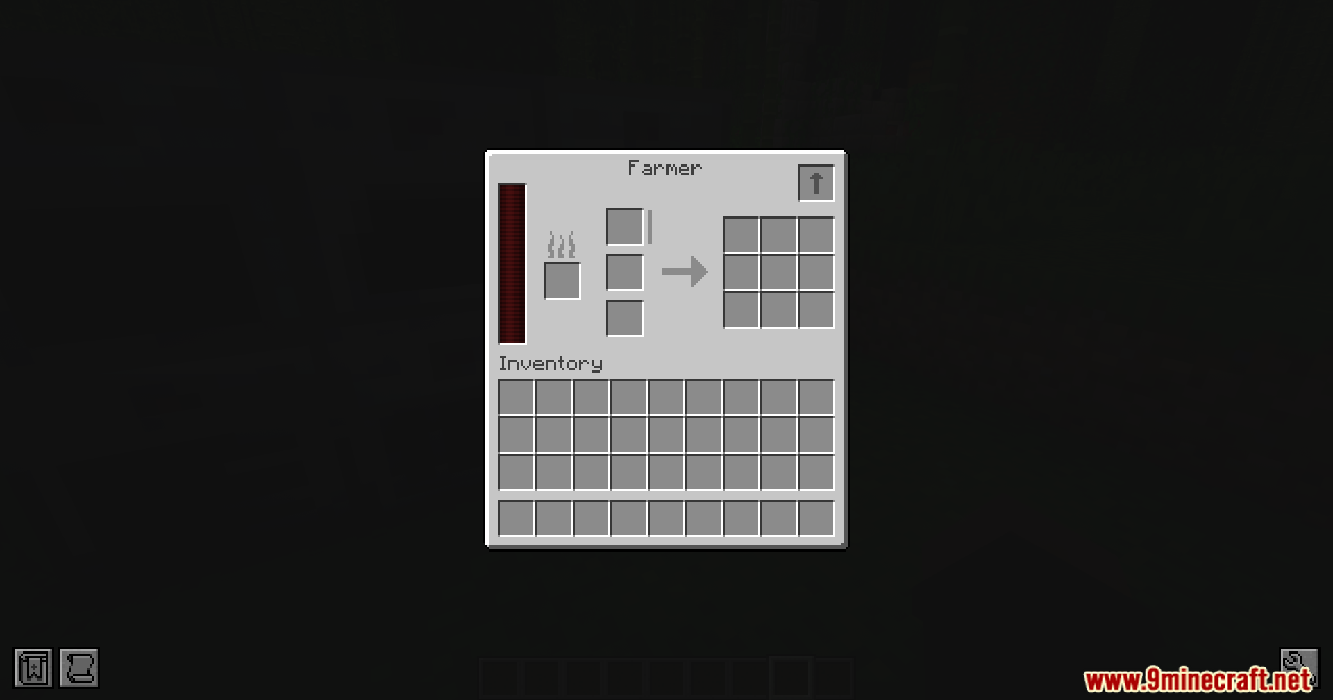 Mystical Automation Mod Screenshot 9 User interface of the Farmer block for automatic crop growth and harvesting