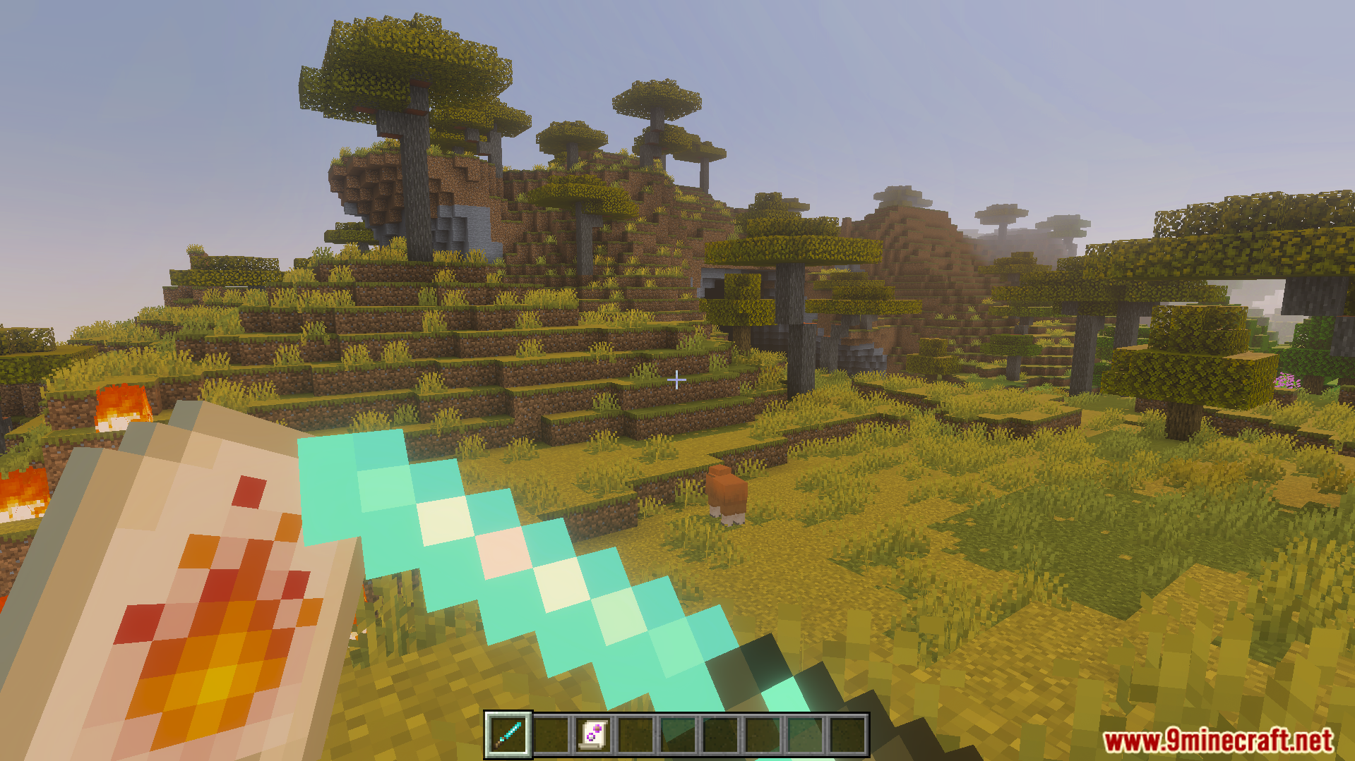 Nicos Magic Spells Addon Screenshot 3 Nicos Magic Spells Addon features custom scrolls and magic items in savanna