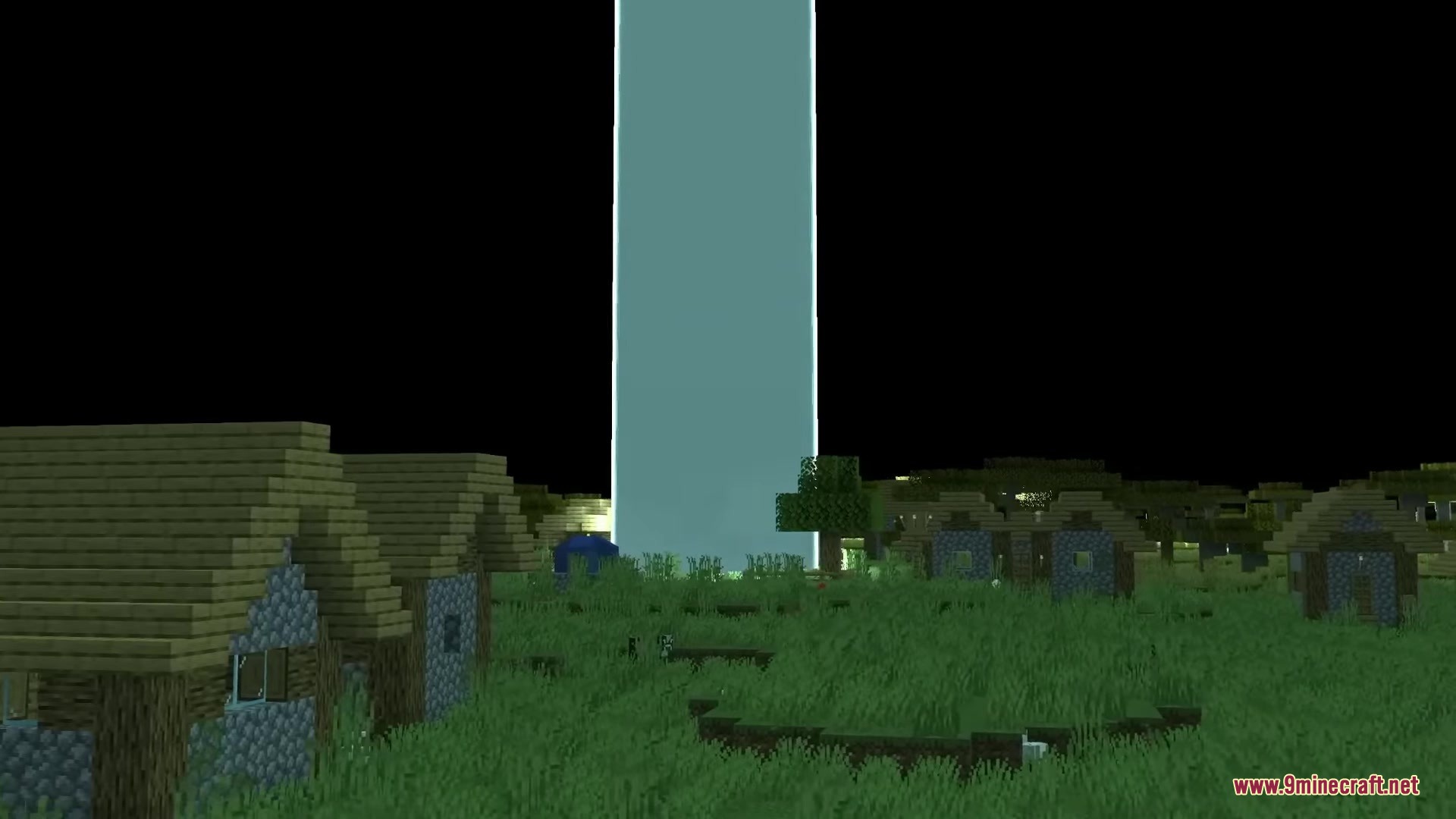 Orbital Railgun Reforged Mod Screenshot 3 Orbital Railgun Reforged mod calling down a massive blue beam from the sky