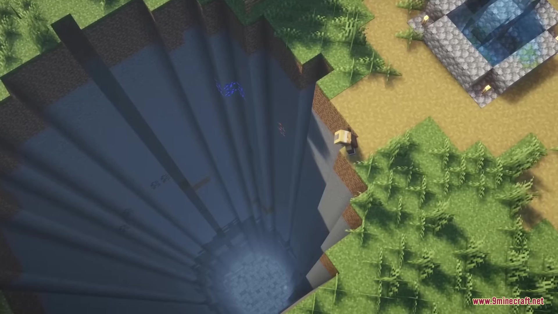 Orbital Railgun Reforged Mod Screenshot 4 A massive and deep crater created in the ground by an energy blast