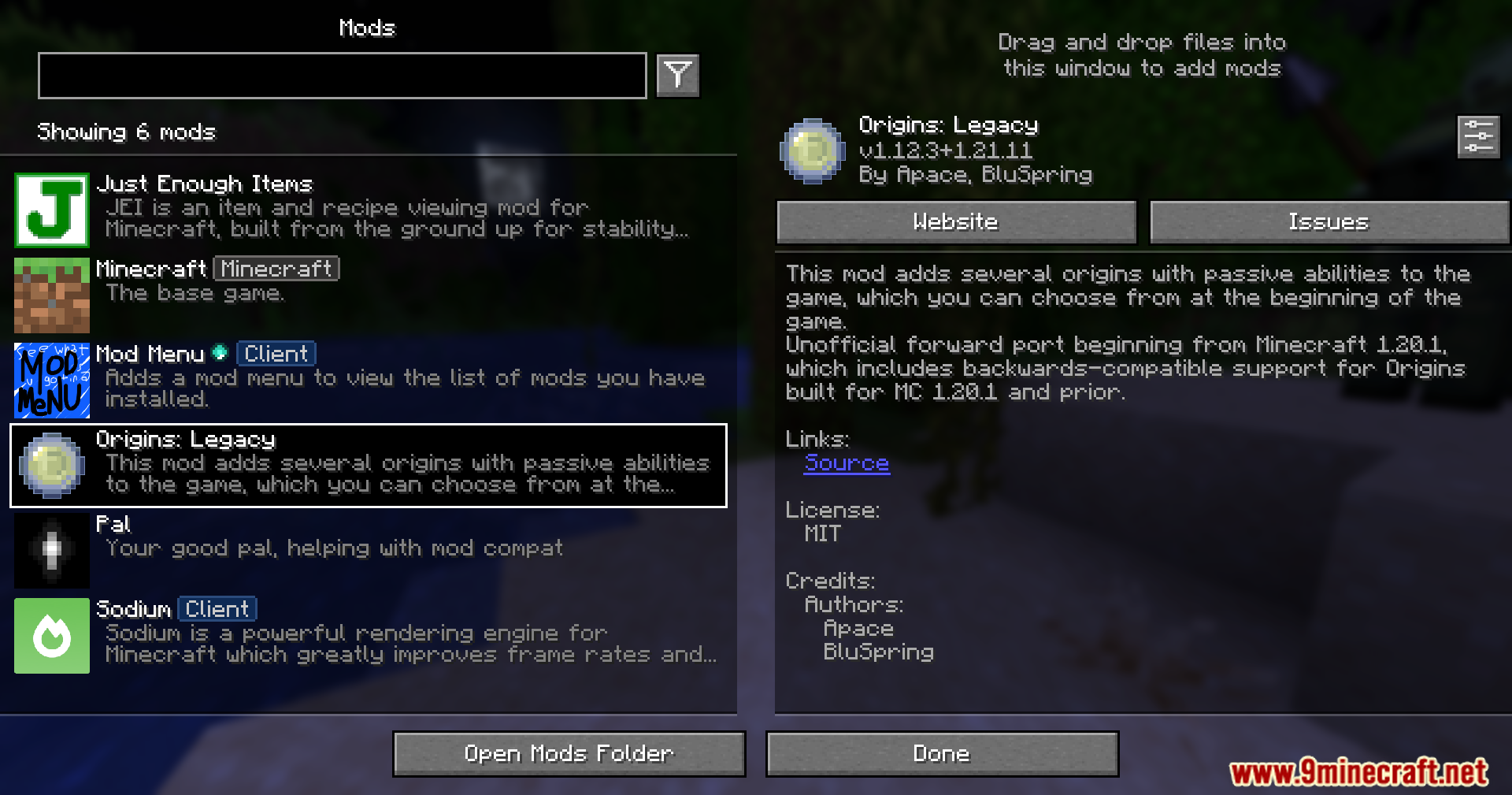 Origins Legacy Mod Screenshot 1 Origins Legacy Mod Screenshot 1