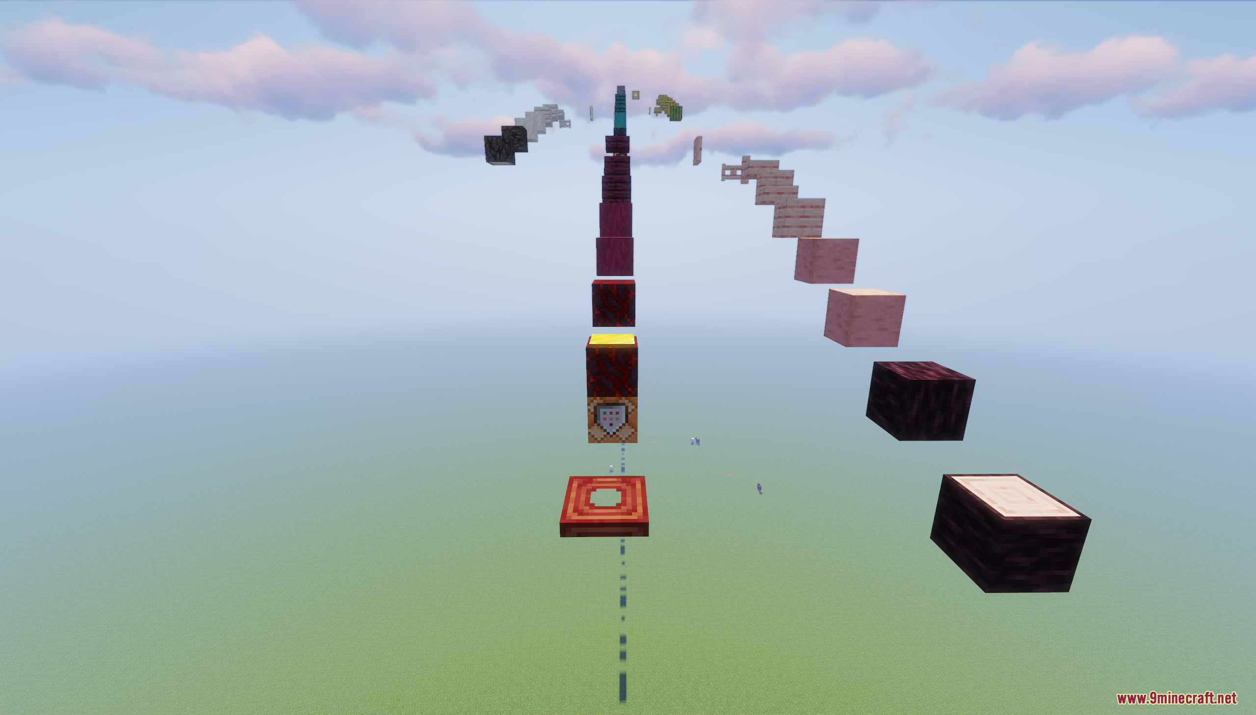 Parkour Blocks Map Screenshot 7 The Parkour Blocks Map features a long line of floating blocks in the sky