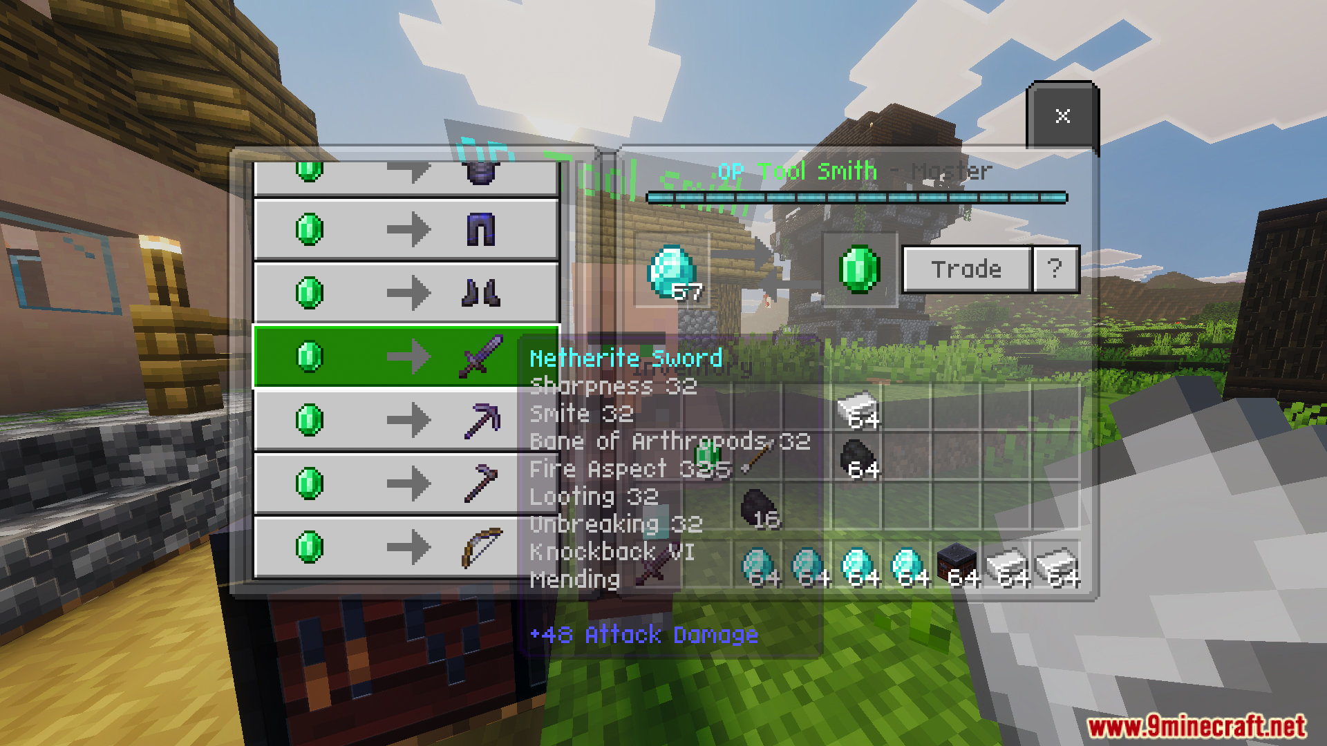 Part II OP Tool Smith Mod Map Screenshot 7 Trading for overpowered weapons in the Part II OP Tool Smith Mod