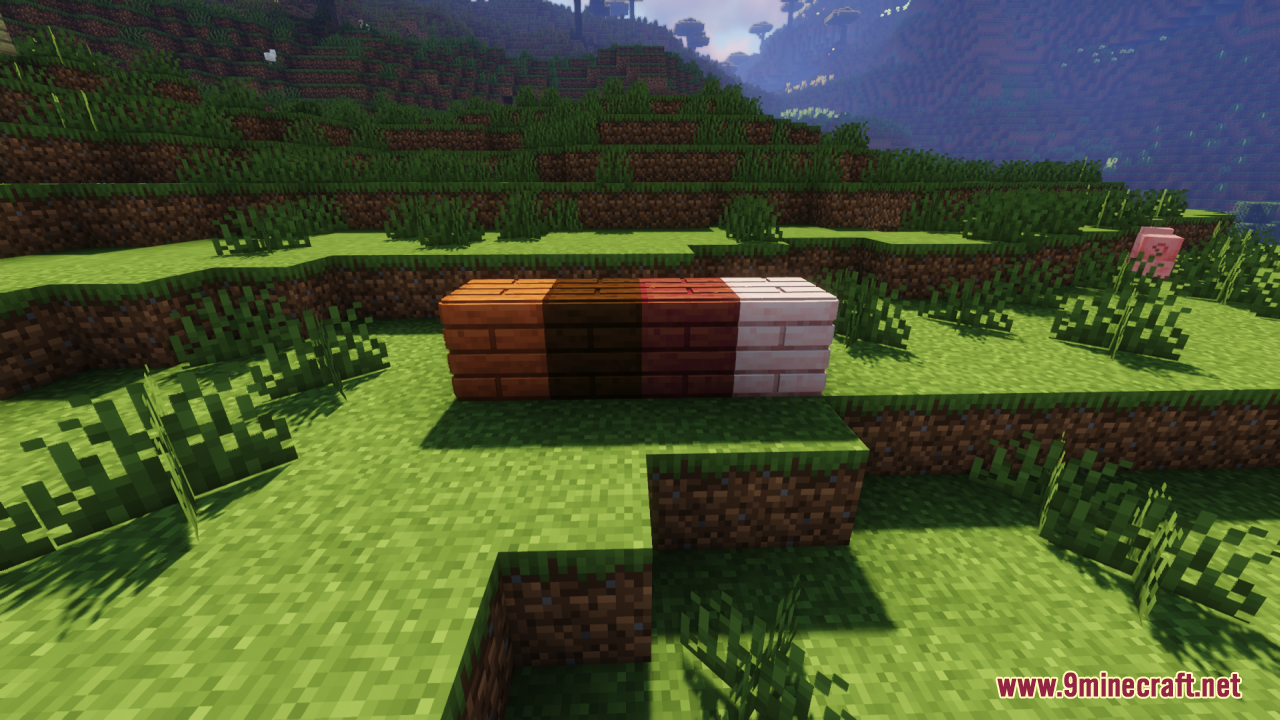 Different types of wooden planks with thick 3D textures in the environment