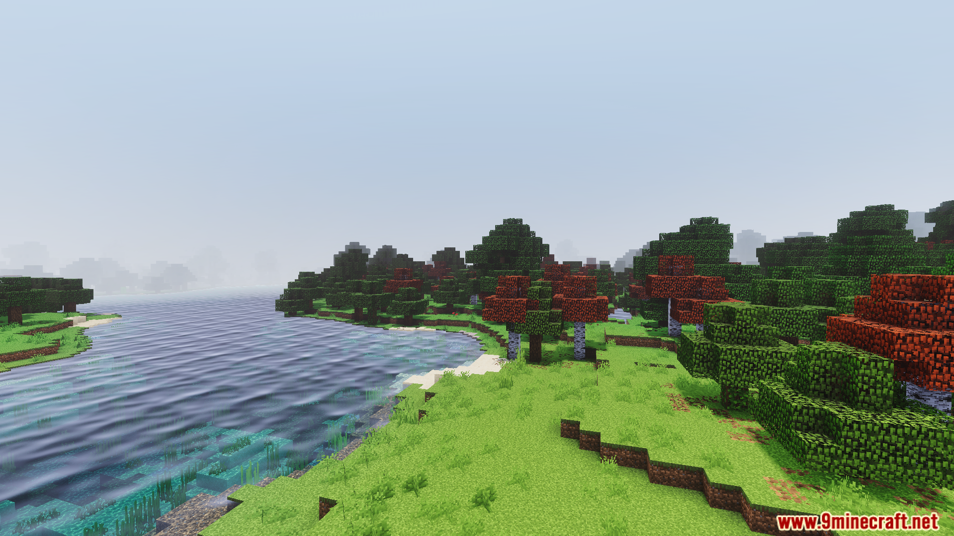 RG Visuals Shader Screenshot 2 Realistic water reflections and dynamic fog enhance the natural landscape and river
