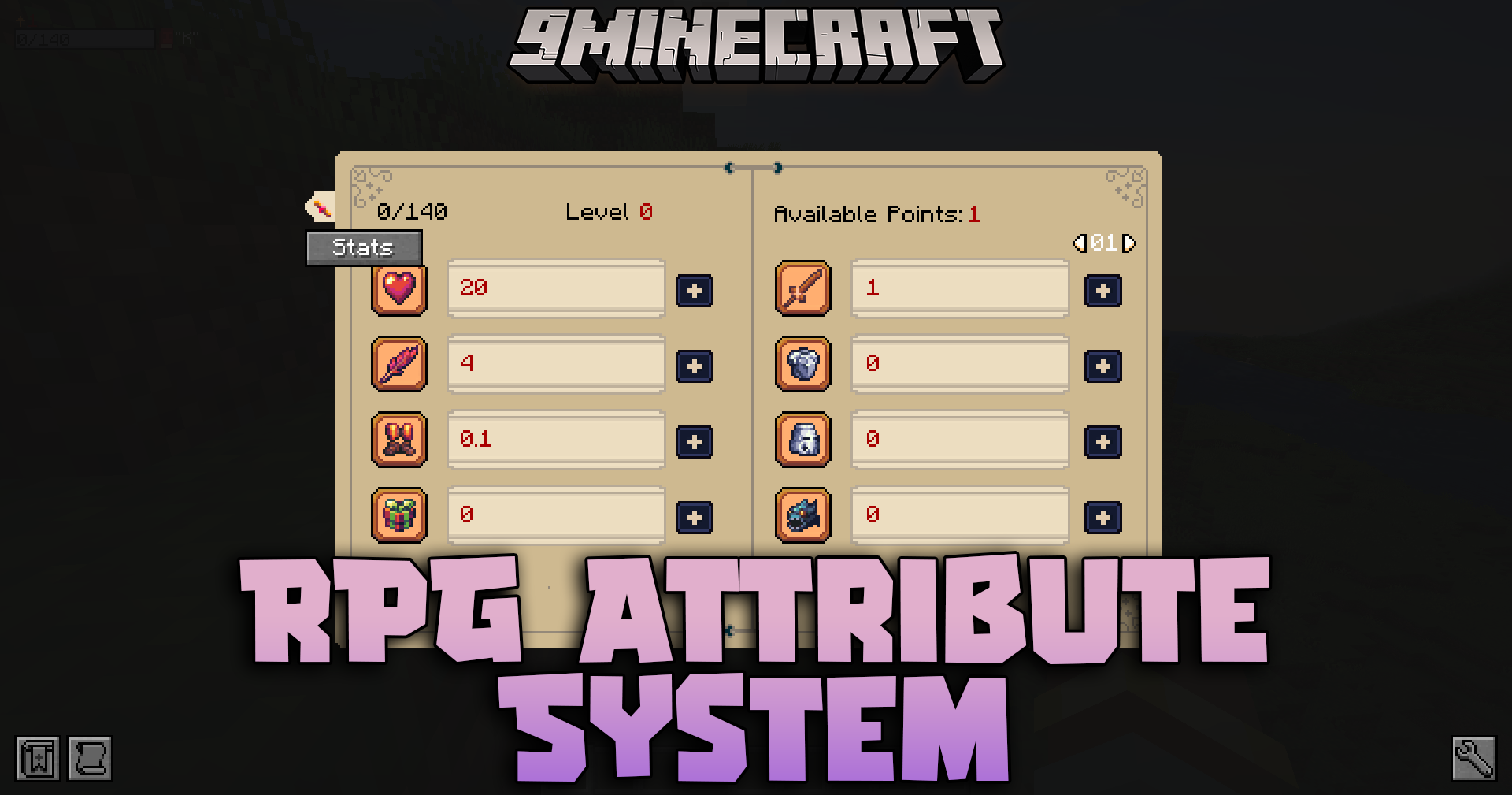 RPG Attribute System Mod