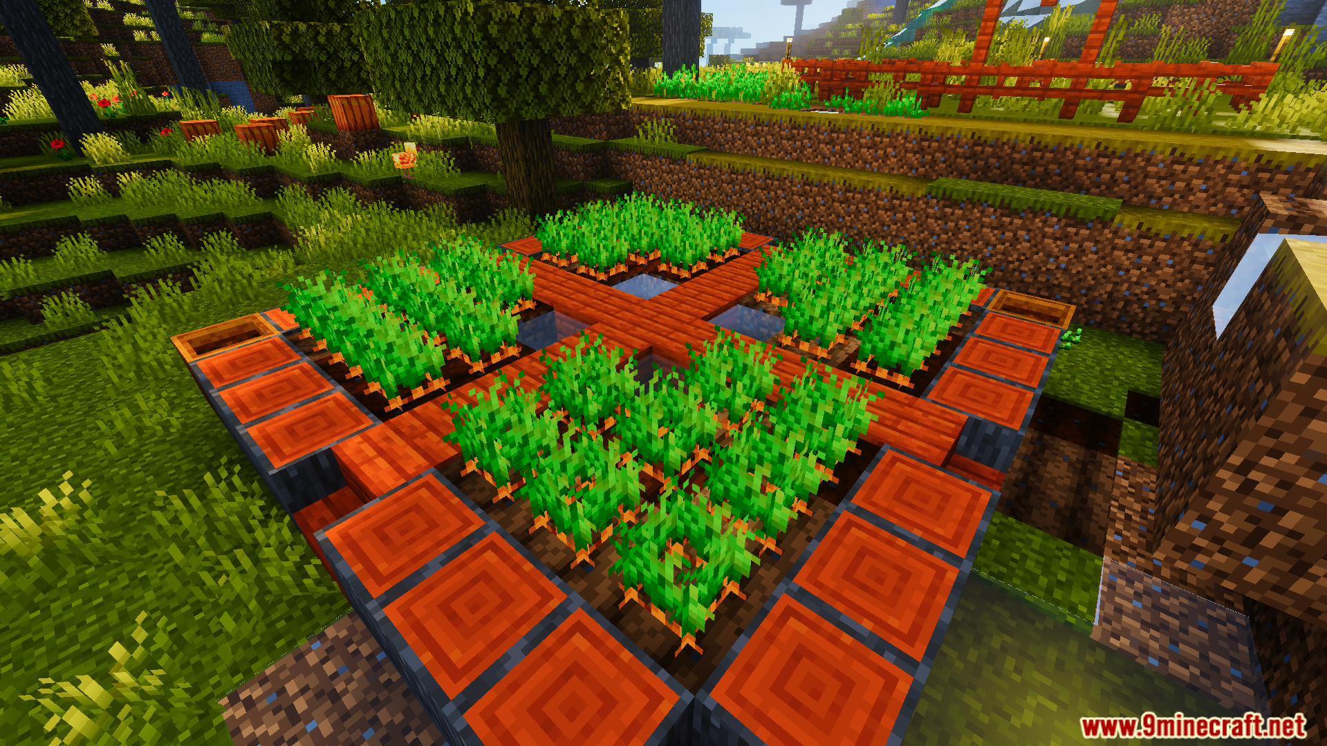 Ready Crops Plus Texture Pack adds a shiny animation to fully grown crops