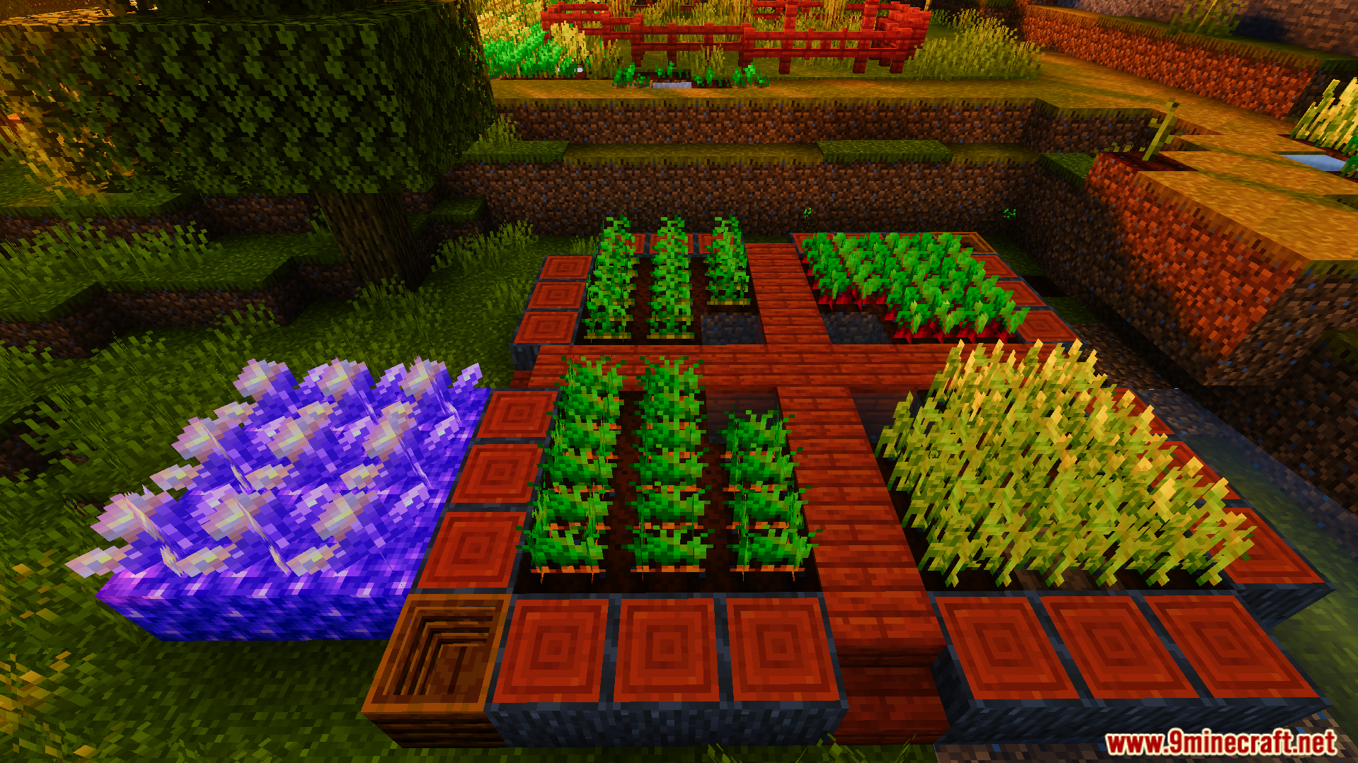 Ready Crops Plus adds a shiny glowing animation to fully grown farm plants