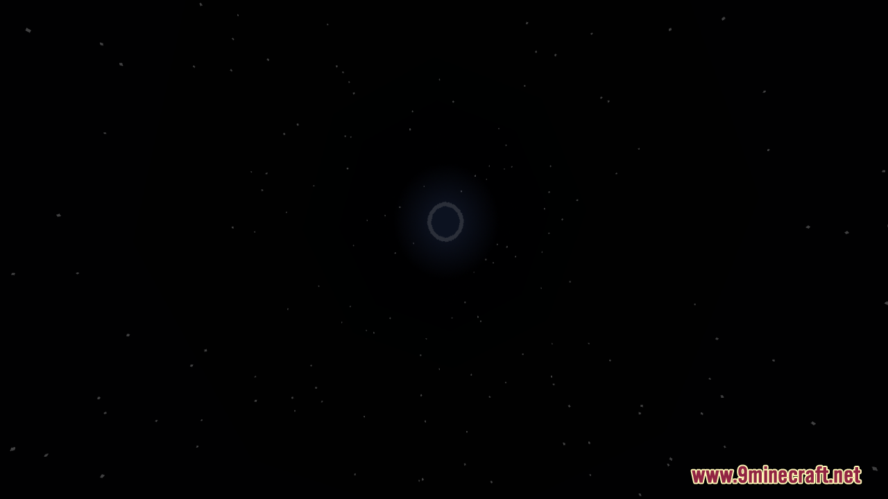 Round Sun & Moon Resource Pack Screenshot 10 A dark night sky filled with stars and a circular moon shape